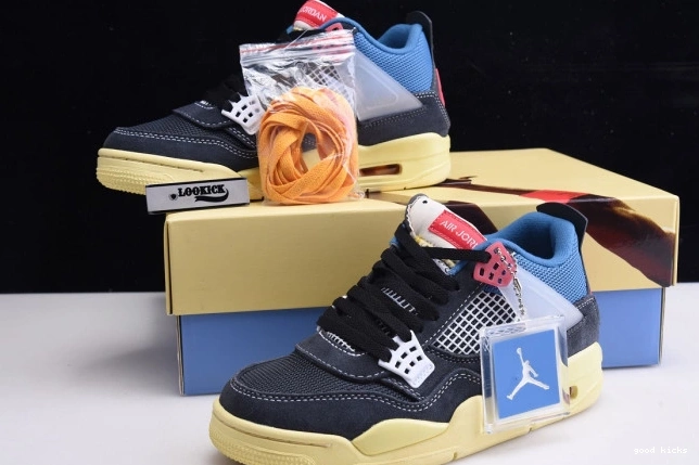 Cheap NOIR JORDAN RETRO OFF AIR 4 UNION DC9533-001 0704